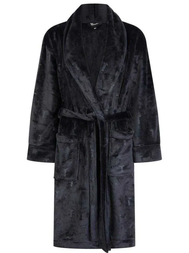 Ted Baker Dames-badjas met sjaalkraag van Verity (Middernacht) Marineblauw