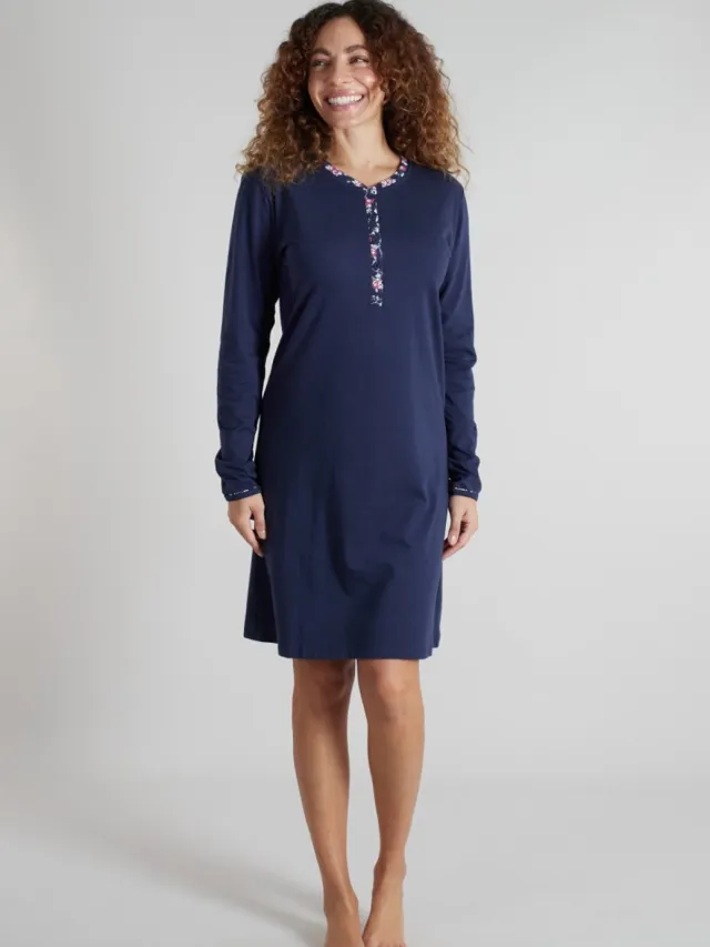 Götzburg Gotzburg dames Nachthemd 250299 620 blau mittel motief