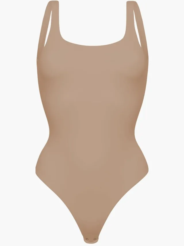 cfab Lage rug - Body Beige S - Corrigerende Body - Naadlos - corrigerend ondergoed dames