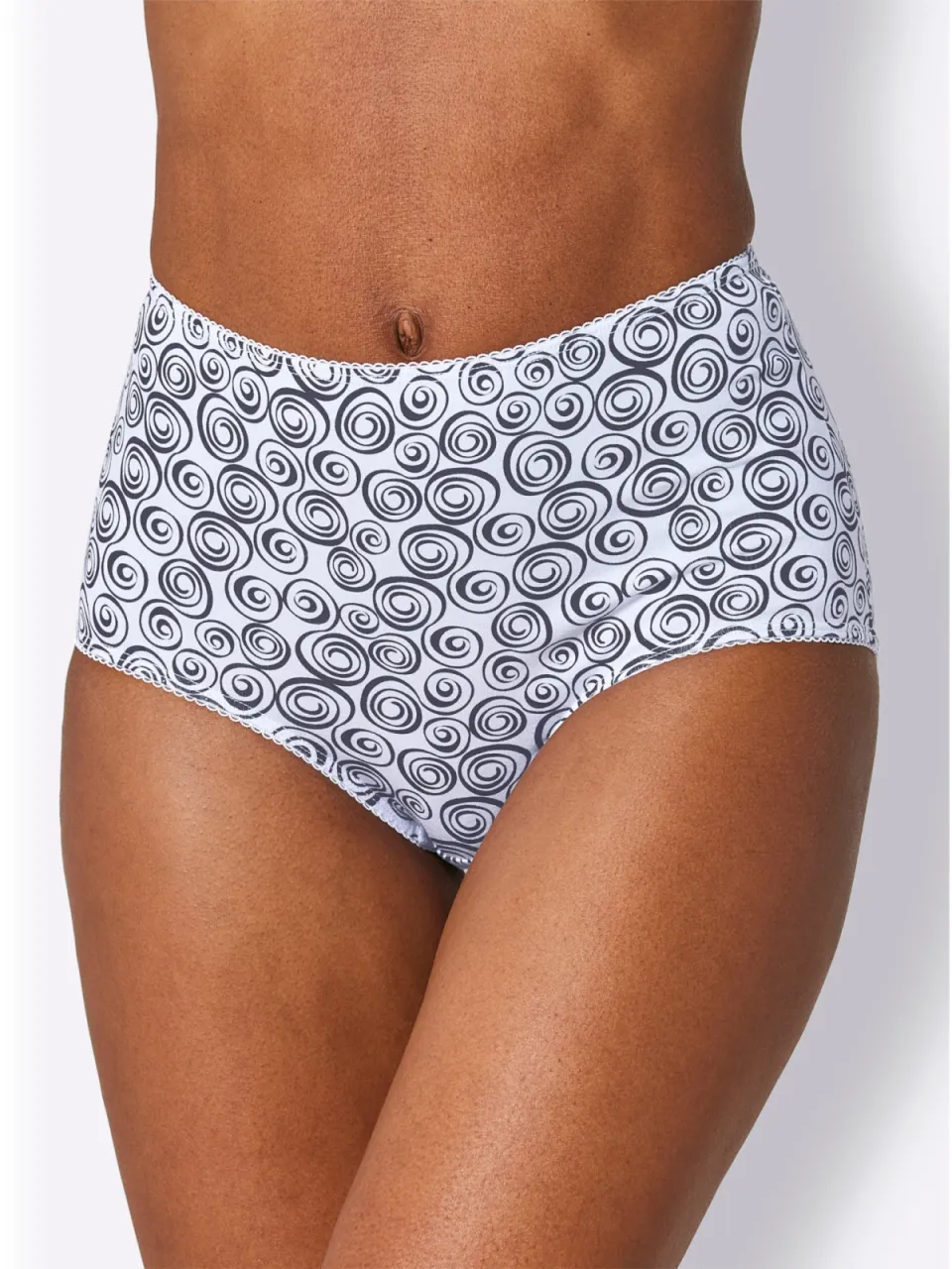 tailleslip wit met print 5x wit/zwart + 5x zwart/wit