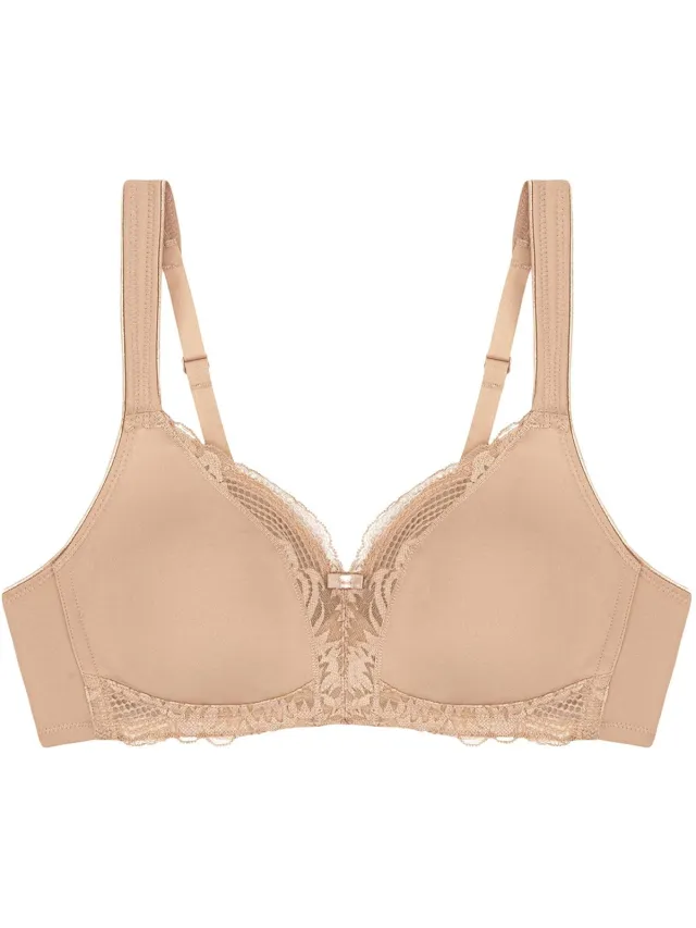 Triumph Bügelloser BH Modern Lace+Cotton Beige