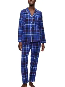 Triumph Boyfriend Long Sleeved Pyjama Set Versch.kleure/Patroon,Groen,Blauw,Rood