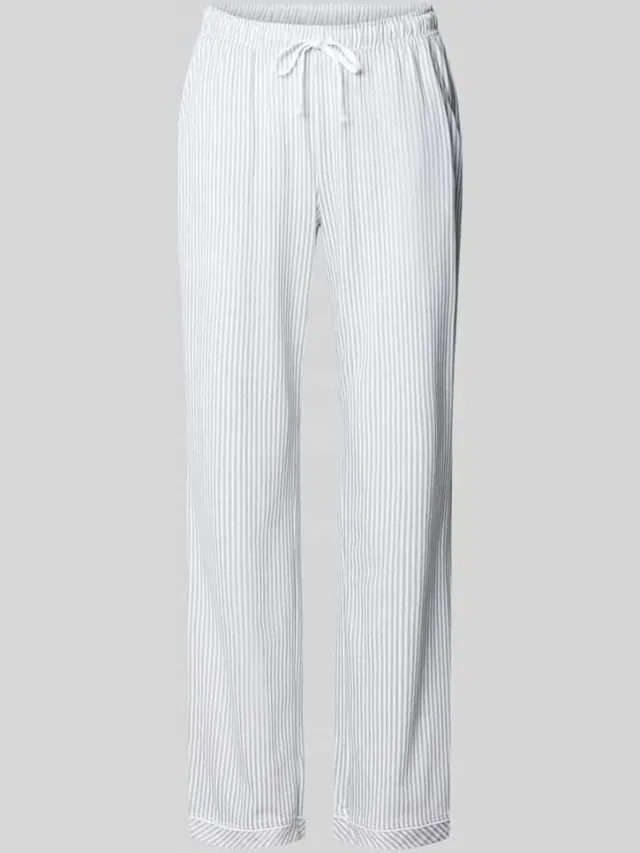 s.Oliver Regular fit pyjamabroek van mix van katoen en viscose Olijfgroen