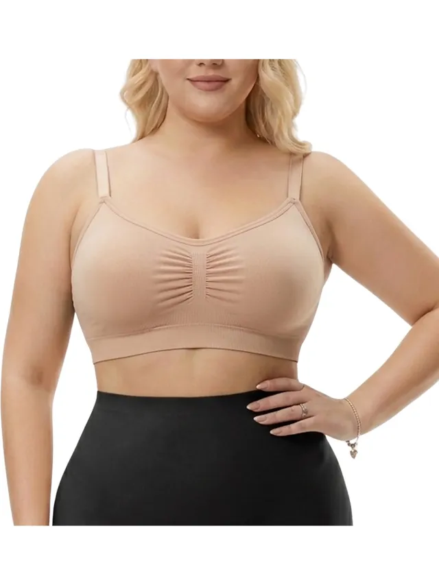 Shapetape Naadloze Corrigerende BH met Verstelbare Bandjes - Beige - Shapetape - Shaping bh -Comfort BH - Zonder Beugel - Naadloze BH - Met Padding - Voorgevormd