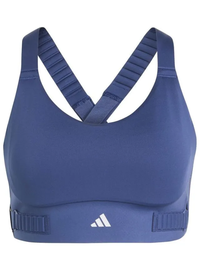 Adidas FastImpact LUXE sportbeha blauw