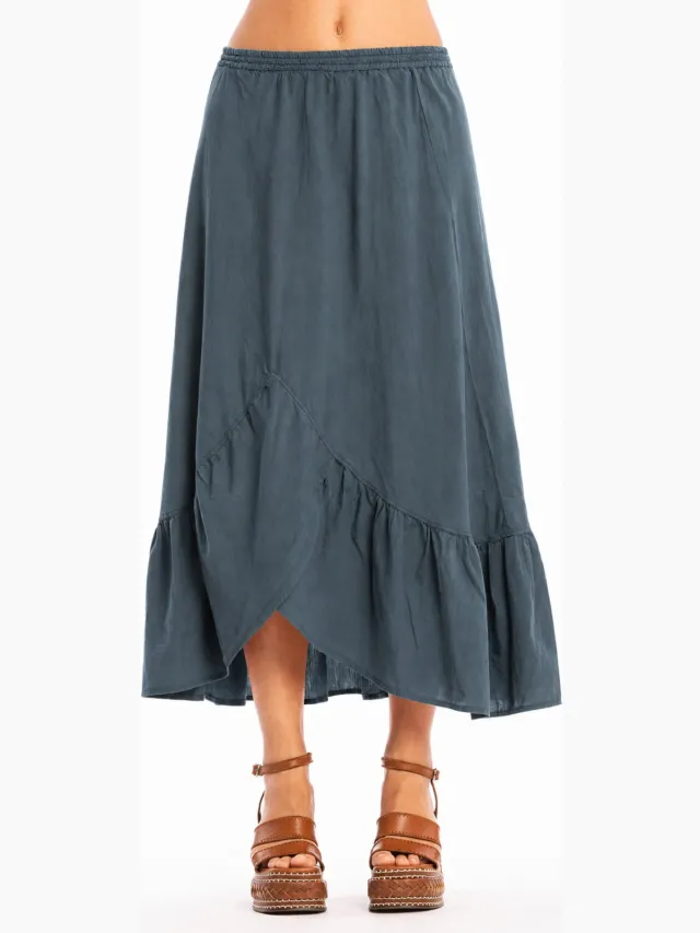 RAVENS VIEW IBIZA dames vegan Rok Goa Oceaanblauw Extra donkerblauw