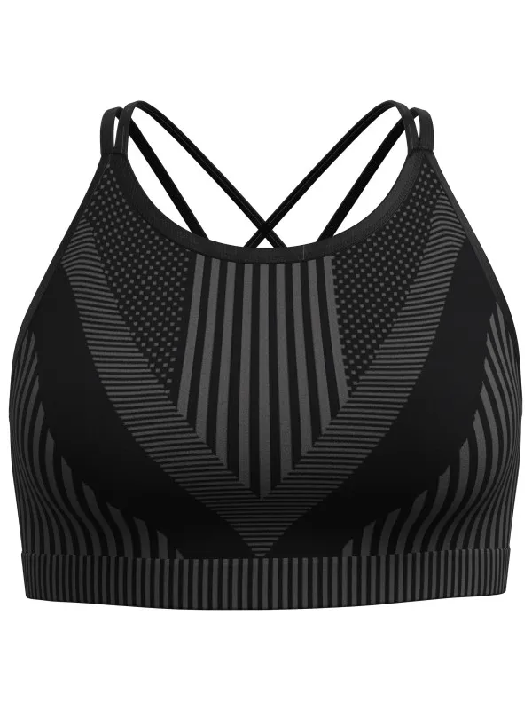 SmartWool Intraknit Strappy sportbeha zwart