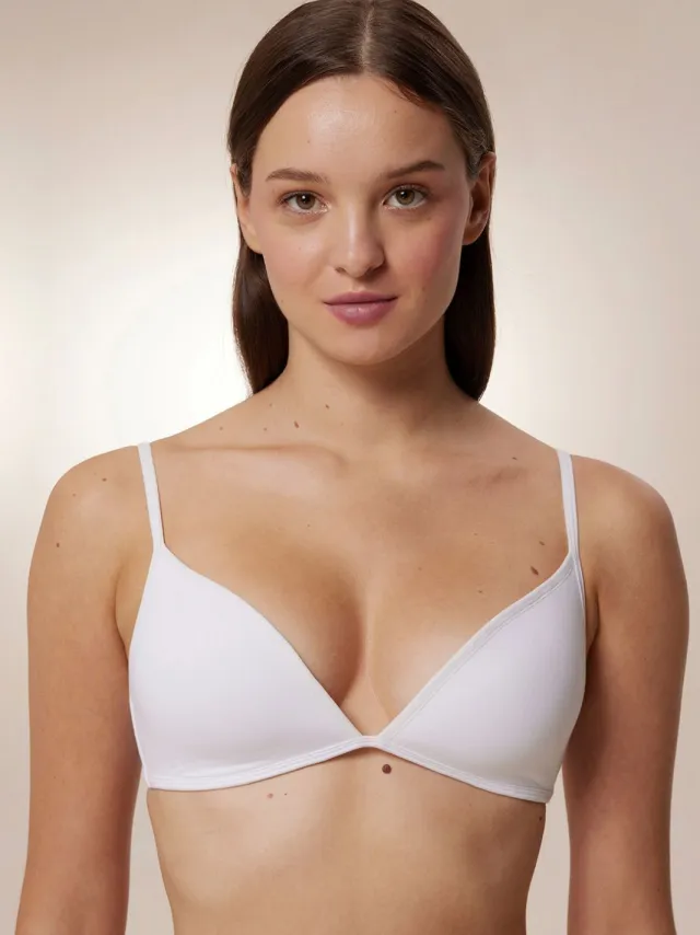 Penti Katoenen Jersey Bralette Wit