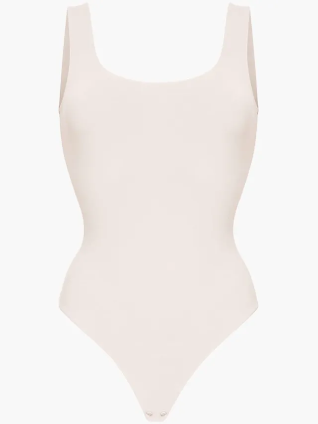 cfab Lage rug - Body-Sand-XL - Corrigerende Body - Naadlos - corrigerend ondergoed dames Zand