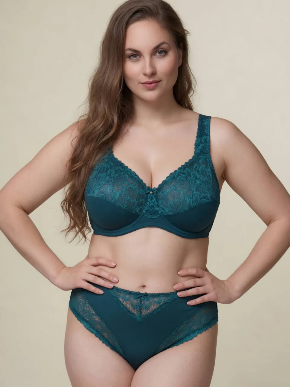 Plaisir Beate maxislip donkergroen, foto 5