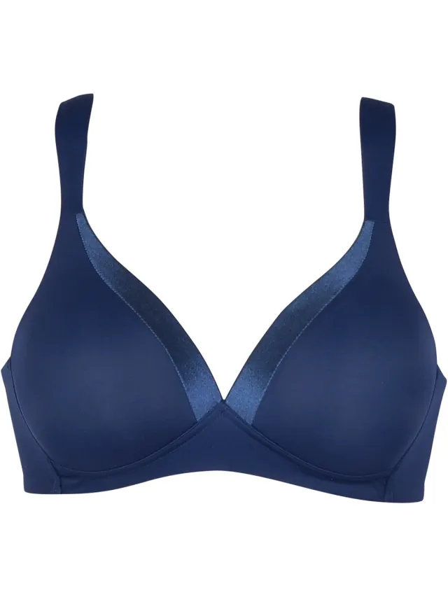 Naturana 5119 - Soft BH met glansband - navy - 90C