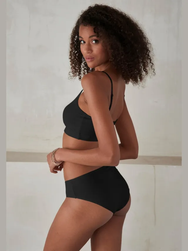 Jazz-pants slips zwart