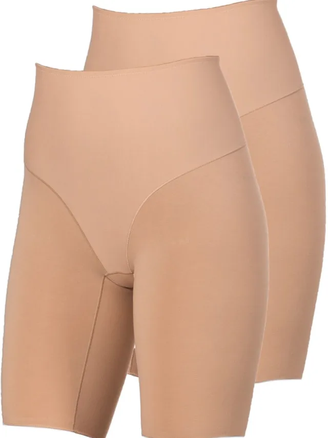 Nina von C. 2-pack Lange onderbroek Cotton Shape karamel