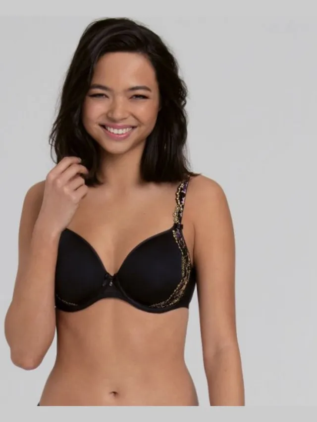 Rosa Faia Colette Spacer BH Zwart Zwart