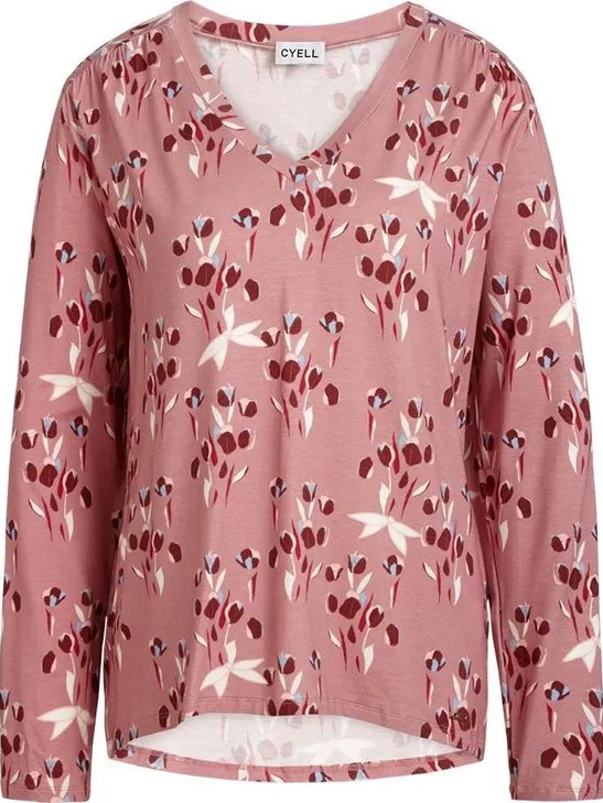 Cyell Maat 38 Muraski Tulip Dames Pyjamashirt - Pink Tulip Roze