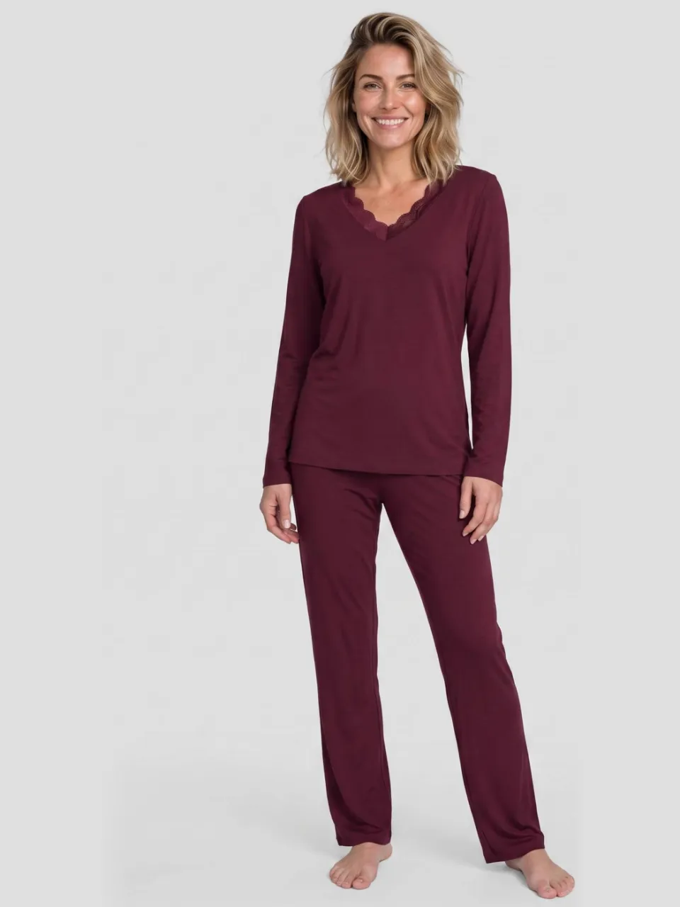 Dreamcovers pyjamaset bordeaux