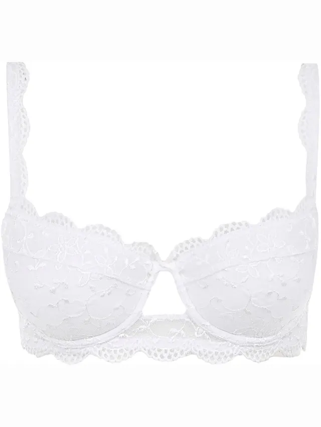 Nina von C. Balconnet Dirndl BH Silver Edition Wit
