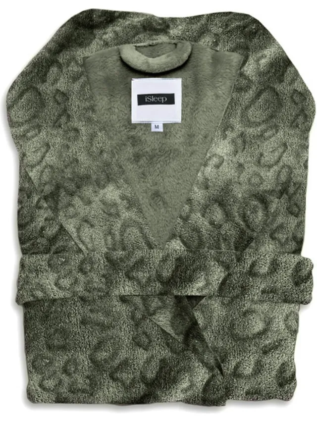 iSleep Leopardo Badjas Lang - Olive Green