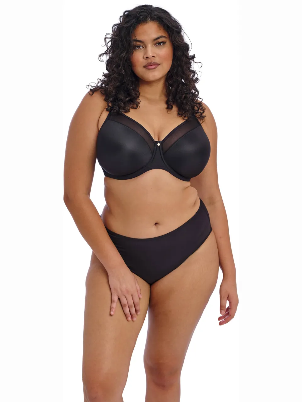 Elomi Smooth niet-voorgevormde beugelbh zwart, foto 5