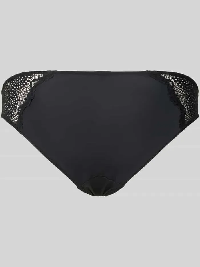 SKINY String met kantgarnering zwart, foto 2