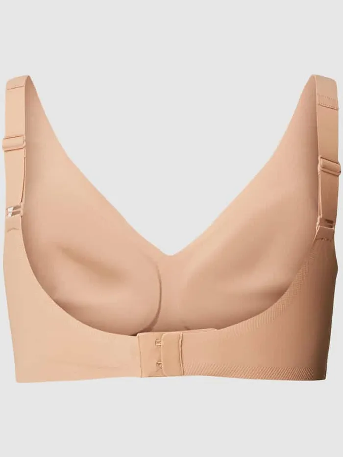Sloggi Bralette met haakjessluiting, model 'ZERO FEEL 2.0' beige, foto 2