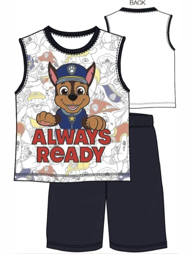PAW Patrol Shortama - Chase - 104 Wit