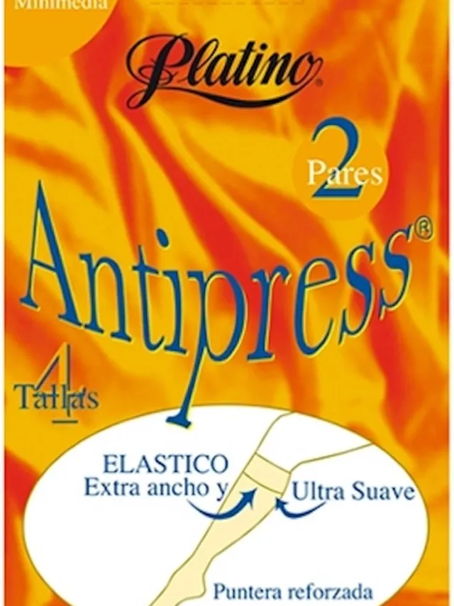 Platino 2 paar niet knellende 40 den panty kousjes antipress van Platino maat 38/40 zwart