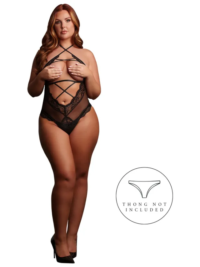 Le Désir by Shots Olympia - Crotchless Body - Queen Size - Black