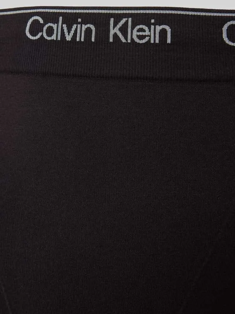 Calvin Klein High waist slip met label in band zwart, foto 2