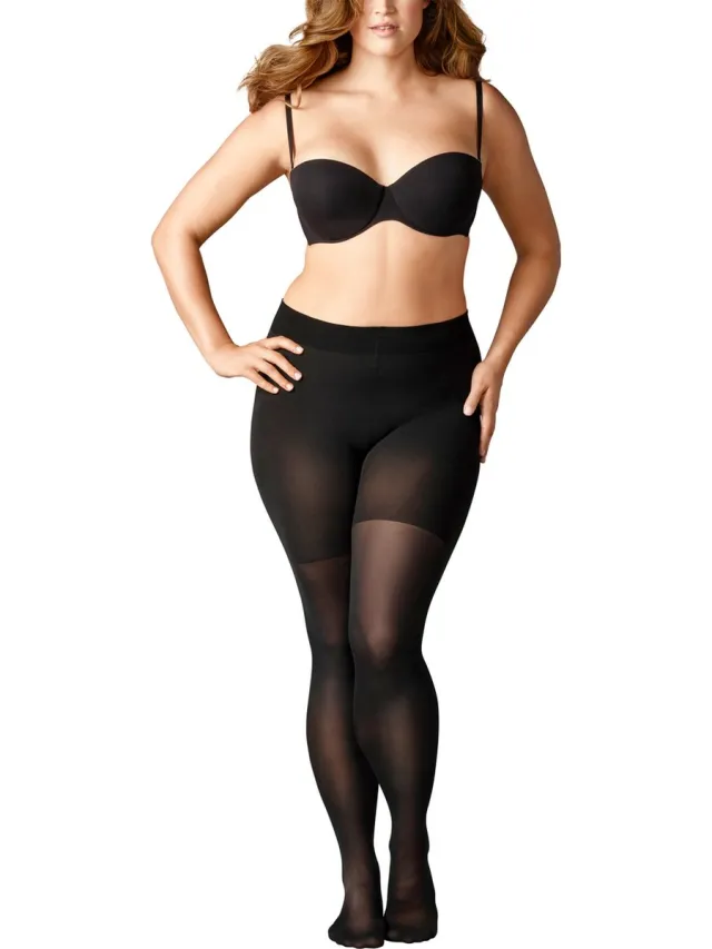 Falke Beauty Plus eenkleurig materiaal half ondoorzichtig 50 DEN panty dames zwart - maat A SHORT