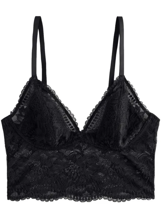 Next Dames - Kanten bralette - Zwart
