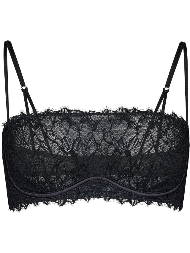 ESOTIQ Cmon - Bralette - Zwart - Met beugels - Decoratieve bandjes