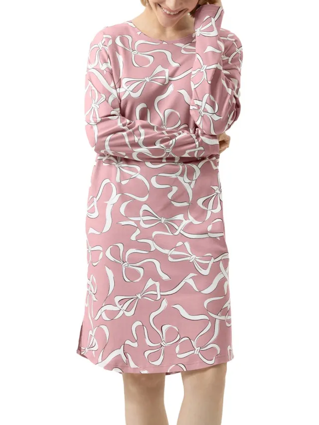 Mey Dames nachthemd Pretty Bows bridal rose