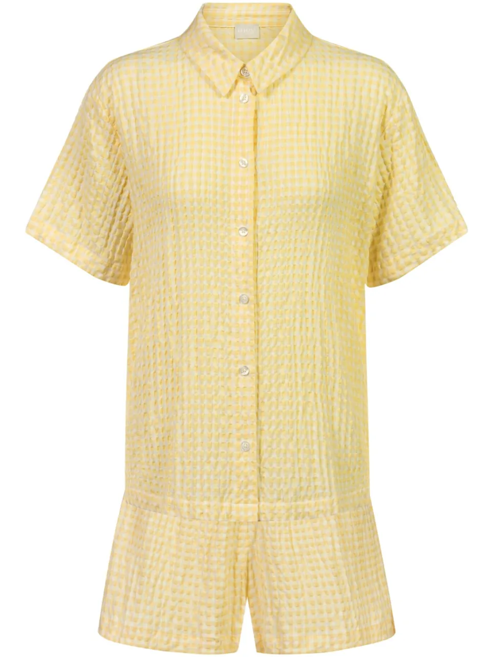Mey Pyjamaset Serie Vichy Dream Lemon Butterfly geel, foto 3