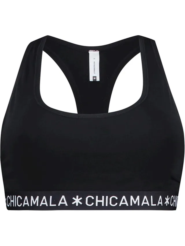 Chicamala Dames Racer Back Zwart