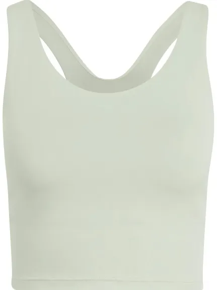 Adidas All Me medium support sportbeha lichtgroen Beige