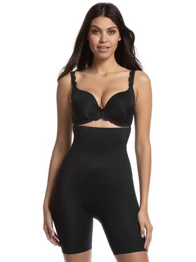 MAGIC Bodyfashion seamless medium corrigerende short Maxi Sexy Hi Bermuda zwart