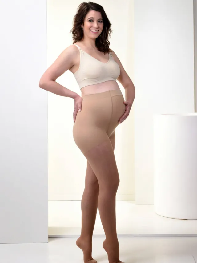 Mamsy ondersteunende zwangerschapspanty beige