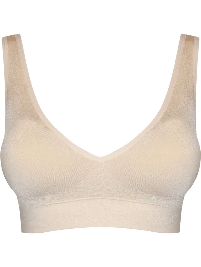 MAGIC Bodyfashion Dames Comfort Plunge BH Beige