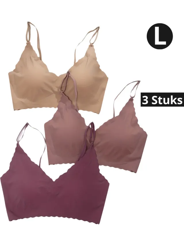 Bovista BH Zonder Beugel - Zonder Bandjes - Push-up Bh's - Comfort Bh - Gemengd Verschillend 3