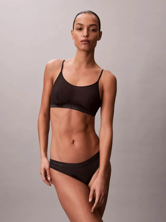 Calvin Klein Ongevulde Bralette - Fashion Wear - Vrouwen Zwart