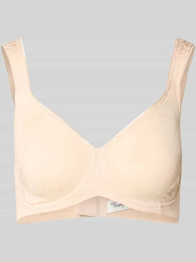 Triumph Minimizer-beugelbeha met bloemenmotief, model 'Lovely Minimizer' Beige