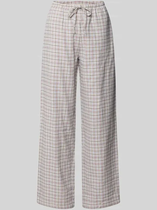 Marc O'Polo Pyjamabroek met elastische band Lichtblauw