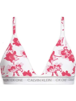 Calvin Klein CK One Cotton triangel-bh roze bloemenprint Roze,Versch.kleure/Patroon