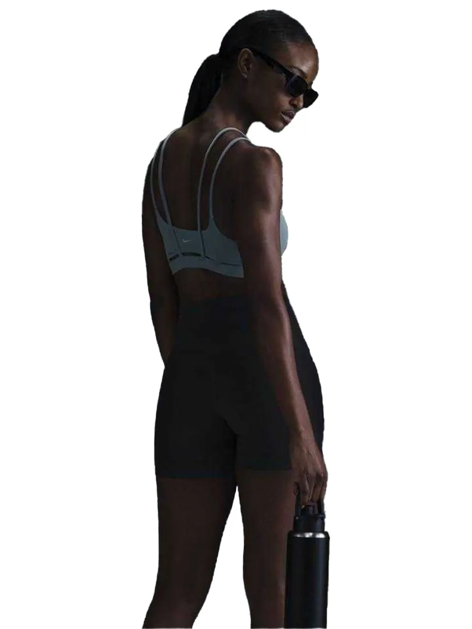 Nike Sportbeha met spaghettibandjes voor dames van Alate (Smokey Blue), foto 2