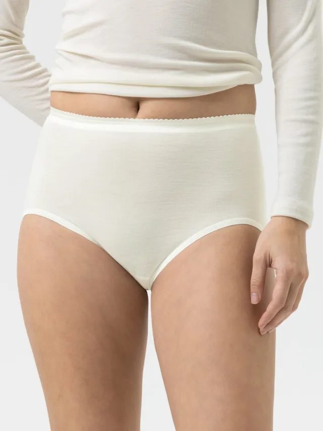 Mey Tailleslip Serie Wool&Silk Wit