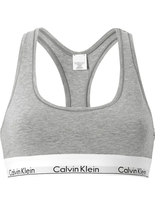 Calvin Klein Modern Cotton Top Dames - Grijs