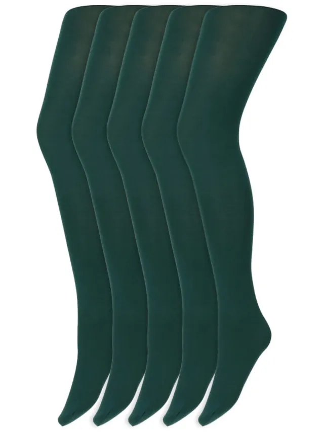 Marianne Gekleurde panty’s | Micro | 60 Denier | Merk: Marianne | Maat: S t/m XXL | Kleur: Zeewier groen | 5 Paar