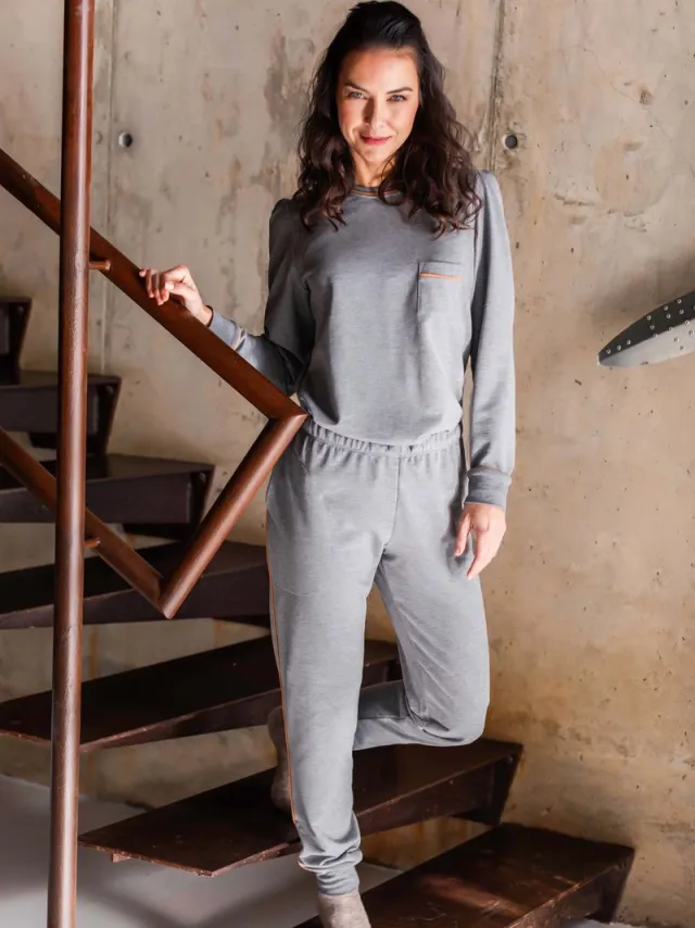 Barandi Antonella Dames Pyjama Grijs Gris