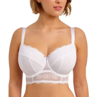 Freya Posie longline beugel-bh wit Rood,Wit